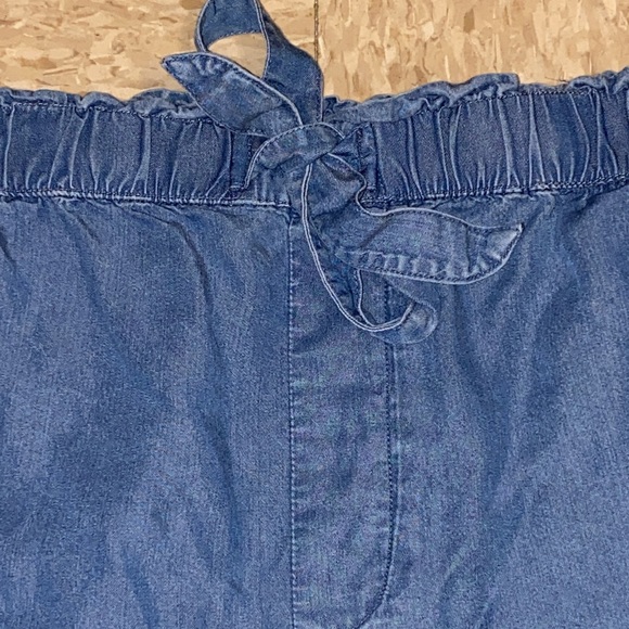Lucky Brand Paperbag Waist Wide Leg Shorts in Fisherman’s Blue size Large - Picture 5 of 16